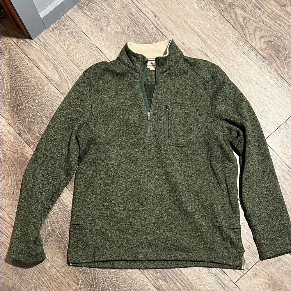Woolrich 1/4 zip up pullover size large